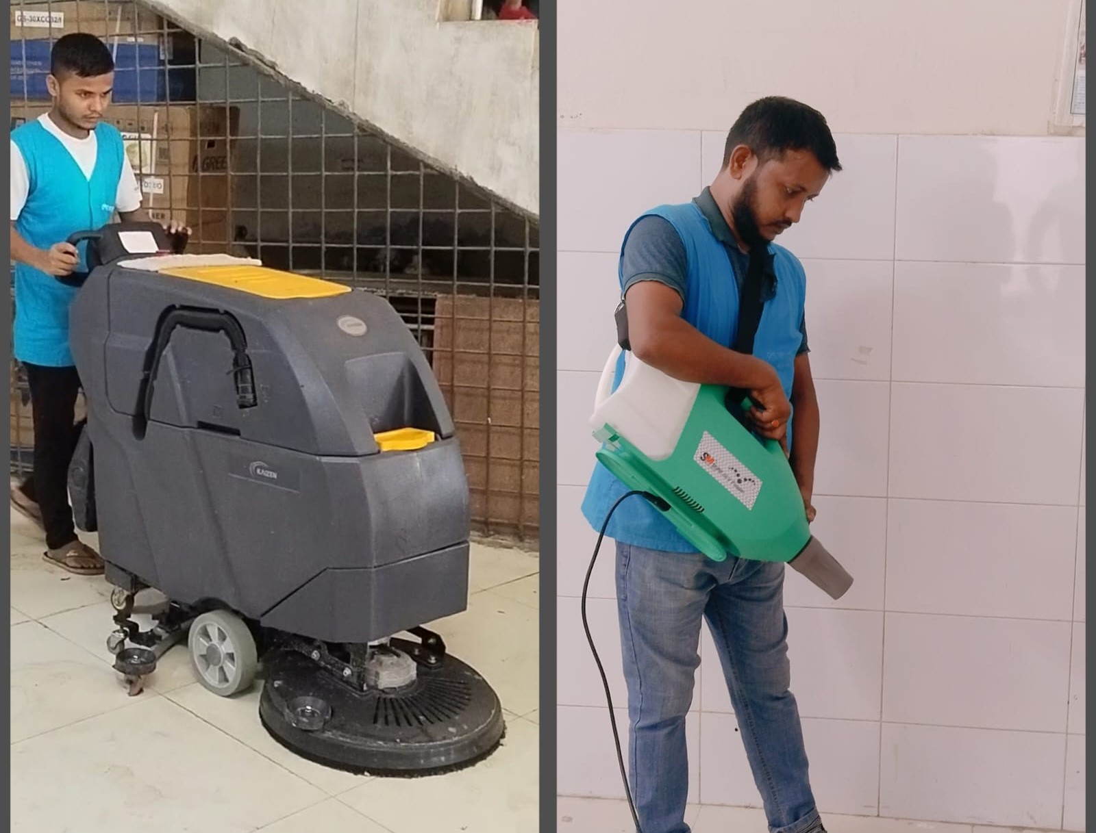 শেবাচিম হাসপাতালে জিবানুনাশক ন্যানো স্প্রে মেশিন ও ফ্লোর স্কার্ফিং মেশিন চালু