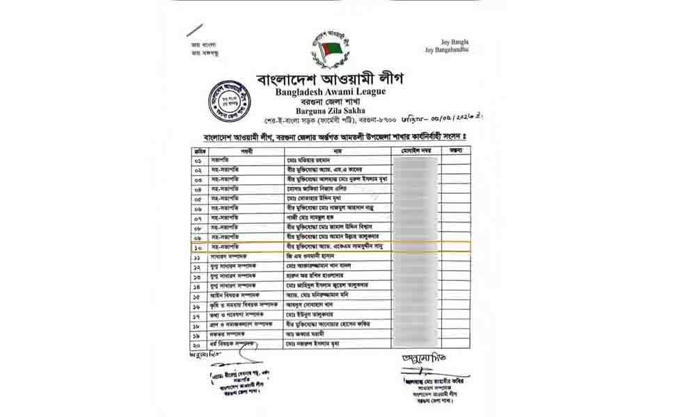 মুক্তিযোদ্ধা দলের কমিটিতে সহসভাপতি হলেন আ. লীগের পদধারী নেতা!