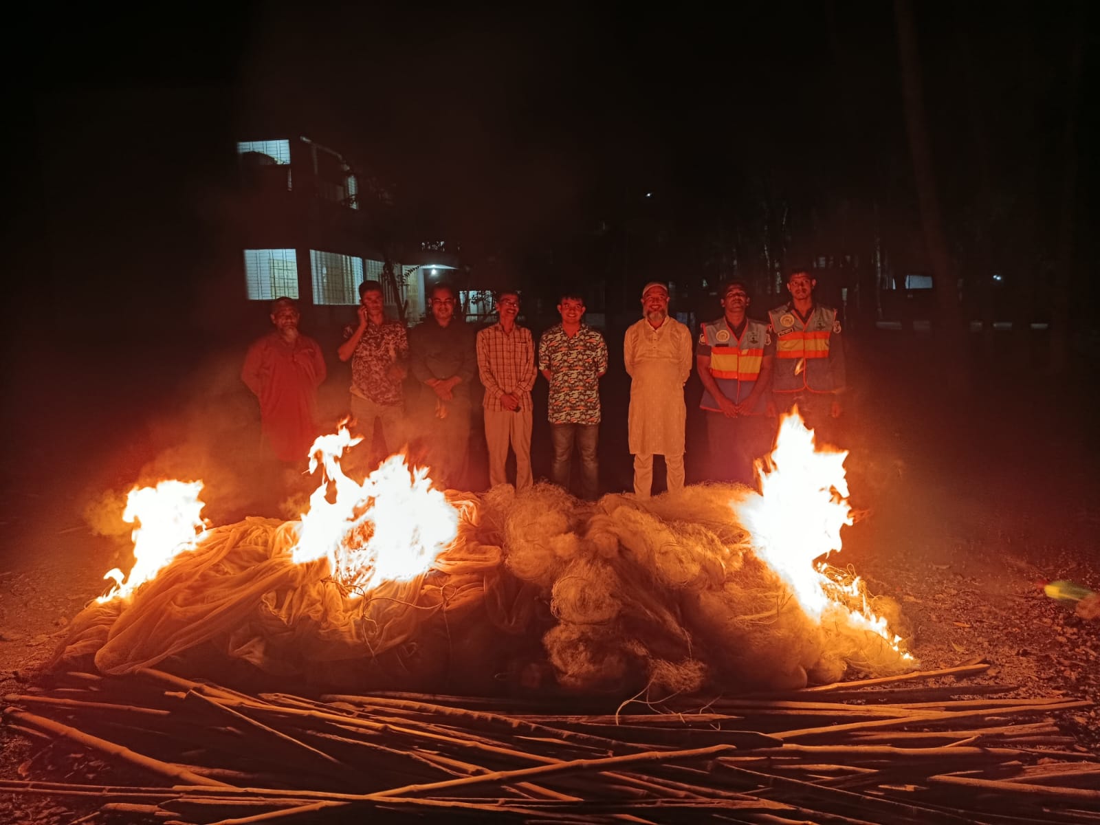 হিজলায় ৬০ হাজার মিটার কারেন্ট জাল বিনষ্ট