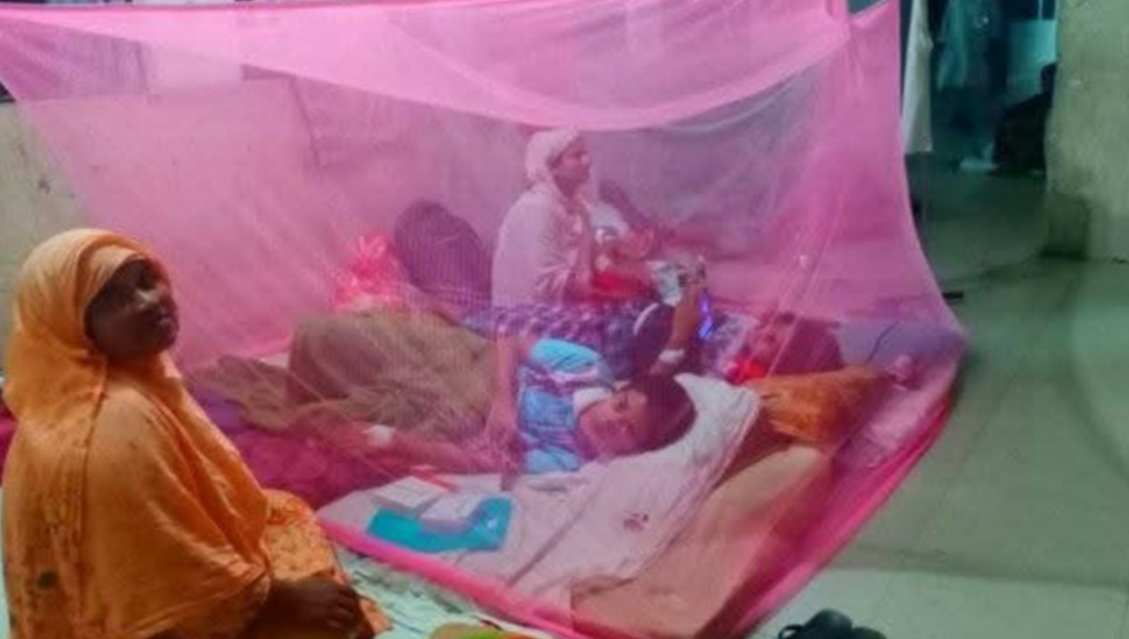 কলাপাড়ায় ডেঙ্গুর প্রকোপ বেড়েছে: শয্যা সংকটে থাকছেন ফ্লোরে