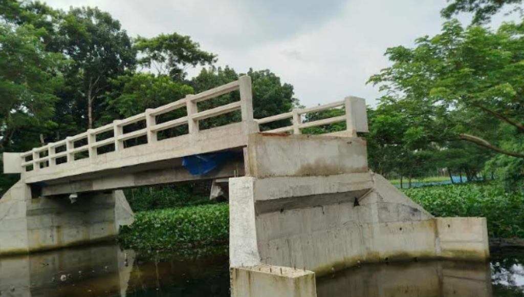 আগৈলঝাড়ায় ব্রীজ আছে, নেই সংযোগ সড়ক