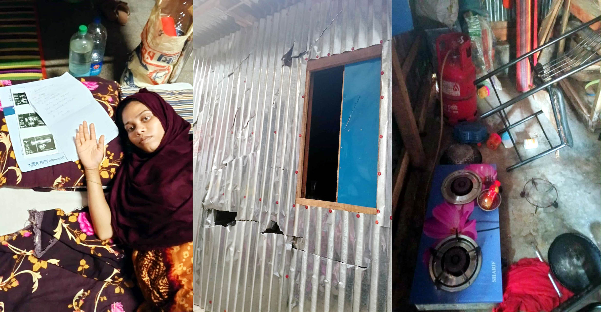 বরিশালে অটোচালকের বসত ঘরে হামলা-ভাঙচুর লুটপাট, আহত-৭